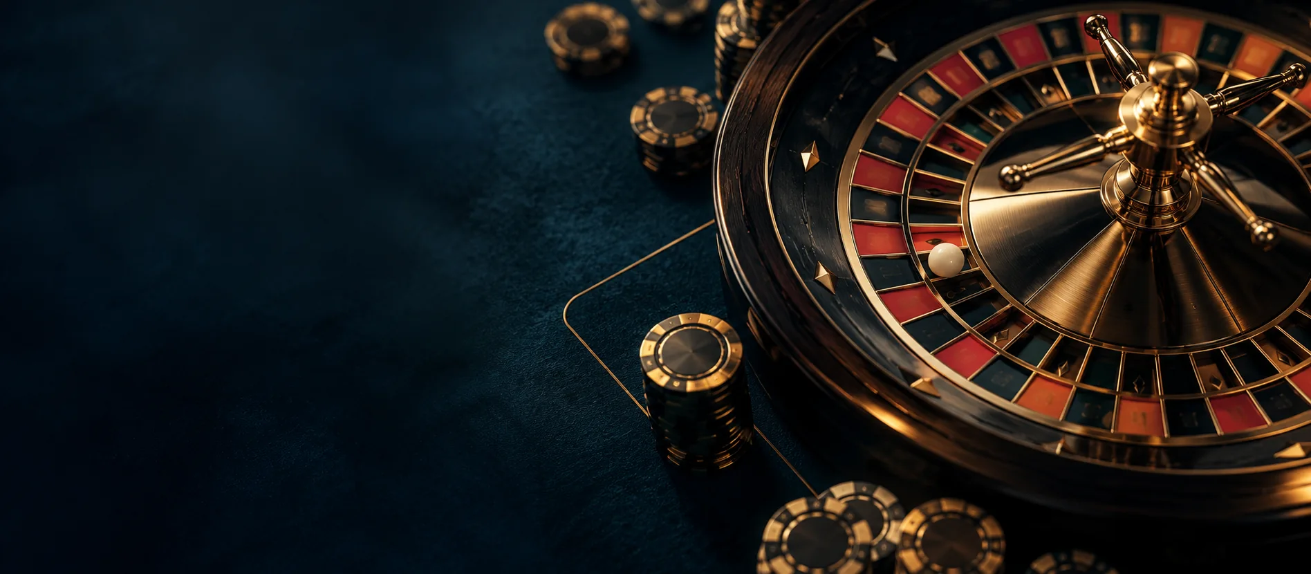Cận cảnh vòng roulette và phỉnh